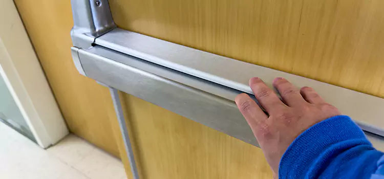 Installing a Push Bar on a Door Snellville